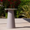 High outdoor polyethylene coffee table modern design round Mikò 2.0 Offers