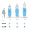 Inflatable Stand Up Paddle SUP Board 12'0 366cm Poppa 