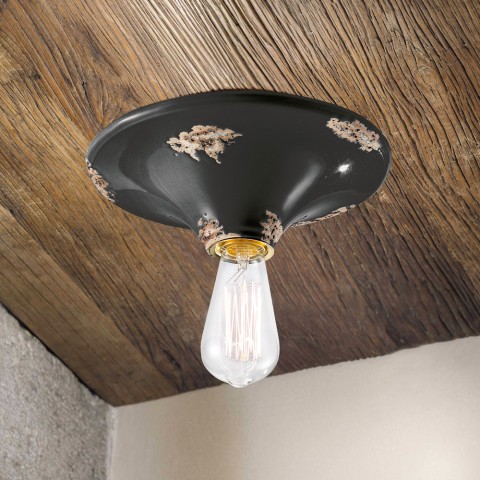 Ceiling lamp ceramic hand painted ceiling lamp design Vintage PL