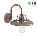 Wall lamp industrial design iron and ceramic Country AP Catalog