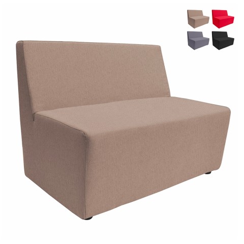2 seater modular upholstered waiting room sofa modern design Traveller Promotion