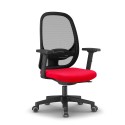 Ergonomic red office chair smartworking breathable mesh Easy R Offers