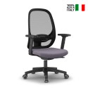 Ergonomic Office Chair for Smartworking in Gray with Breathable Mesh Easy G On Sale