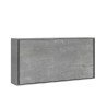 Grey single bed 85x185cm horizontal slatted Kando CM Sale