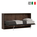 Horizontal Murphy Single Bed 85x185cm with Wooden Slats Kando NC On Sale