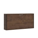 Horizontal foldaway single bed 85x185cm wooden slats Kando NC Sale