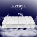 Horizontal foldaway single bed mattress 85x185cm Kando MBF Discounts