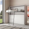 Horizontal foldaway bunk bed white 85x185cm Kando 2BF Characteristics