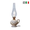 Classic vintage design glass and ceramic table lamp Pompei TA On Sale