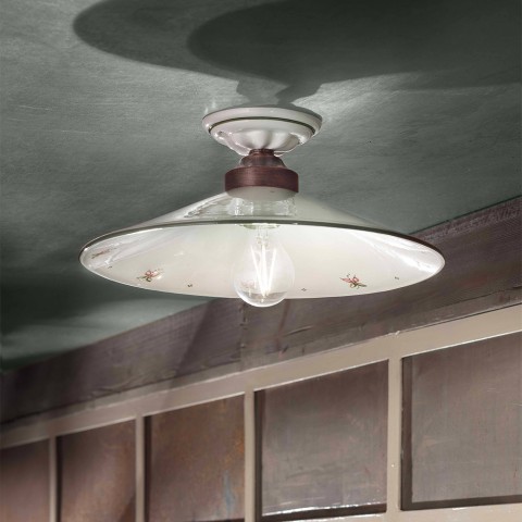 Ceramic ceiling light in classic vintage design Asti PL Promotion