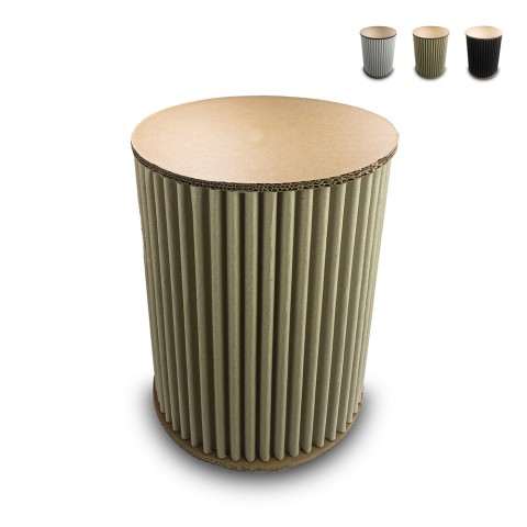 Modern design cardboard side table stool h40 Rialto C Promotion