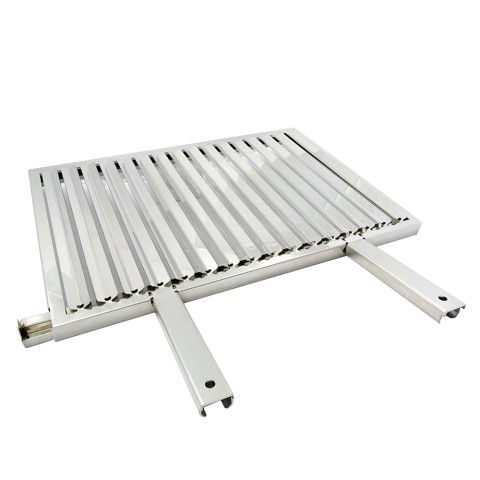 Charcoal barbecue steel grease collection grill 60x40cm Etna Promotion