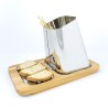 Gran Sasso Plus Tabletop Skewer Holder with Steel Frame and Wooden Base Sale