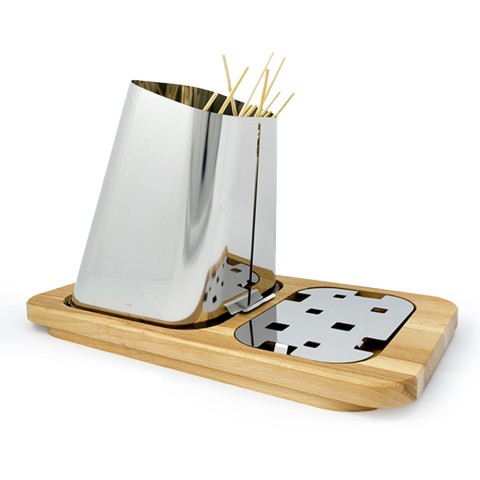 Table skewer holder steel base wood Gran Sasso Plus Promotion