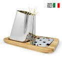 Gran Sasso Plus Tabletop Skewer Holder with Steel Frame and Wooden Base On Sale