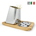 Table skewer holder steel base wood Gran Sasso Plus On Sale