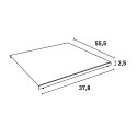 Stainless steel cutting board for restaurant kitchen 40x55cm Plan Model