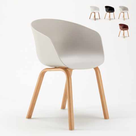 Stock of 20 Chairs Scandinavian Design Metal Wood Effect Dexer For Bars And Restaurants