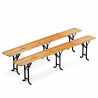 Set of Three Legged Wooden Table 2 Benches For Outdoor Dinners Events Festivals 220x80 Offers