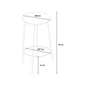High stool modern design bar kitchen counter island peninsula Circle Model