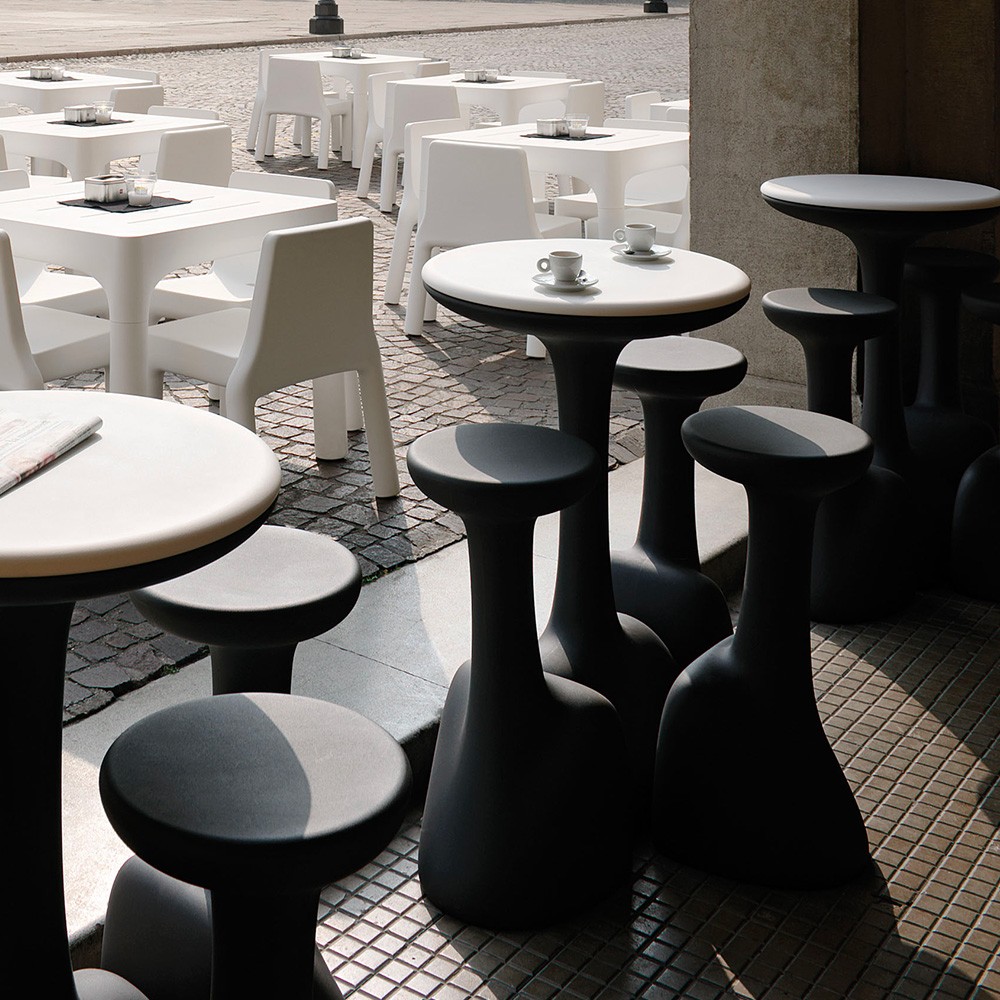 High round stool table 99cm polyethylene design Armillaria T1