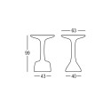 High round stool table 99cm polyethylene design Armillaria T1 Cost