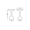 High round stool table 99cm polyethylene design Armillaria T1 Cost