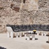 Modular polyethylene corner armchair modern design bar Atene P2 Promotion