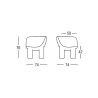 Modular polyethylene corner armchair modern design bar Atene P2 Buy