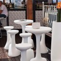 High round stool table 99cm polyethylene design Armillaria T1 Measures