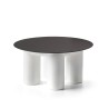 Low round outdoor garden terrace side table design Athens T1 Choice Of