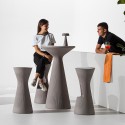 High terrace bar stool 76cm polyethylene modern design Fade S1 Price