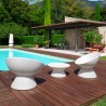 Low round coffee table modern design garden terrace Fade T1-C Buy