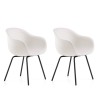 Set of 2 Fade C2 Polyethylene Bar Stools with Black Metal Legs - Kitchen Design Discounts