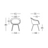 Set of 2 Fade C2 Polyethylene Bar Stools with Black Metal Legs - Kitchen Design Characteristics