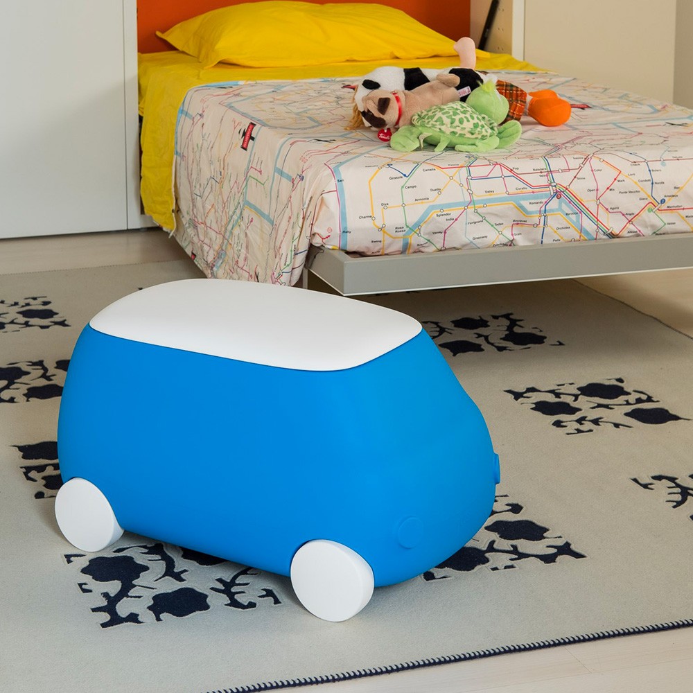 Kids' Toy Storage Vehicle with Plastic Wheels - Van Model