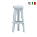 Round bar stool 74cm modern design minimal polyethylene Frozen S1-R Sale