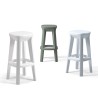 Square bar stool 74cm modern design indoor-outdoor Frozen S1-Q 