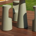 Modern design bar stool 75cm polyethylene indoor outdoor Fura S1 Discounts