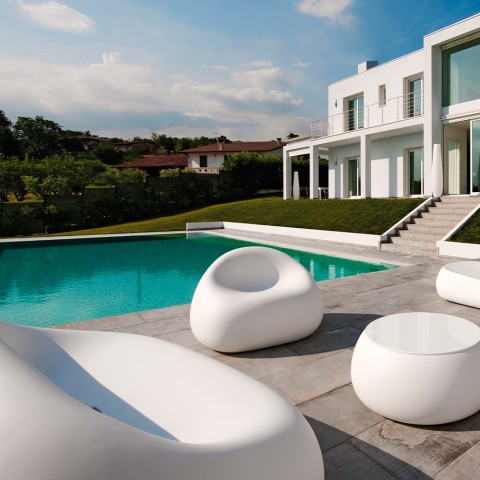 Outdoor garden terrace polyethylene armchair modern design Gumball P1 Promotion