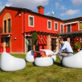 Outdoor Two-Seater Sofa, Polyethylene Design, Garden Patio Gumball D1 Promotion