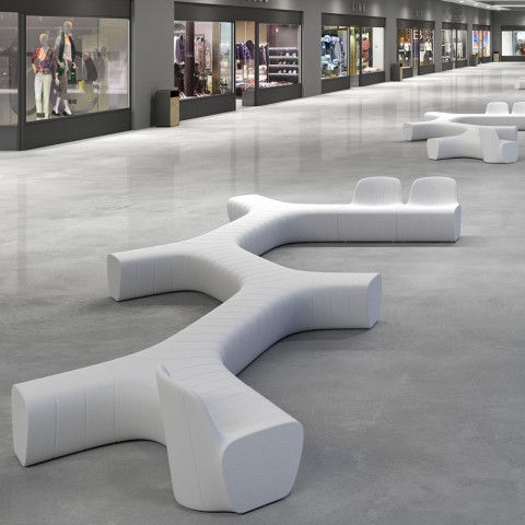 Modular polyethylene chair modern design indoor-outdoor Jetlag C1 Promotion