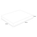 Square and a half mattress Memory Foam 25cm 120x190cm Memory Gel Veradea Price