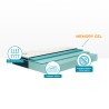 Memory Foam single mattress topper 28cm 80x190cm Memory Gel TOP Veradea Sale