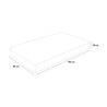 Memory Foam single mattress topper 28cm 80x190cm Memory Gel TOP Veradea Price