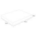 Square and a half mattress Memory Foam topper 28cm 120x190cm Memory Gel TOP Veradea Price