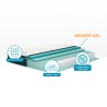 Memory Foam pocket sprung mattress topper 28cm 120x190cm Hybrid TOP Veradea Sale