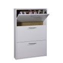 Space-saving design shoe cabinet 3 doors 9 pairs of shoes white KimShoe 3WS Sale