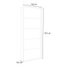 Modern white design shoe cabinet 5 doors 15 pairs of shoes KimShoe 5WP Choice Of