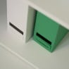Office bookcase white design 5 compartments adjustable shelves Kbook 5WS Sale
